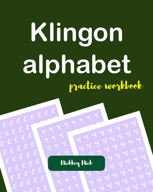 Product picture Klingon Alphabet Handwriting 